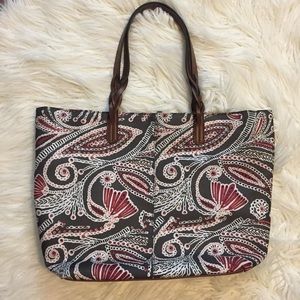Floral Beautiful Aztec Tote Purse Bag